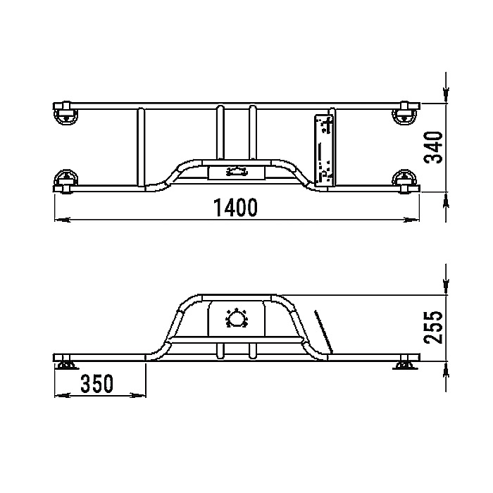 Стойка рулевая с бортовым креплением малая в Ельце