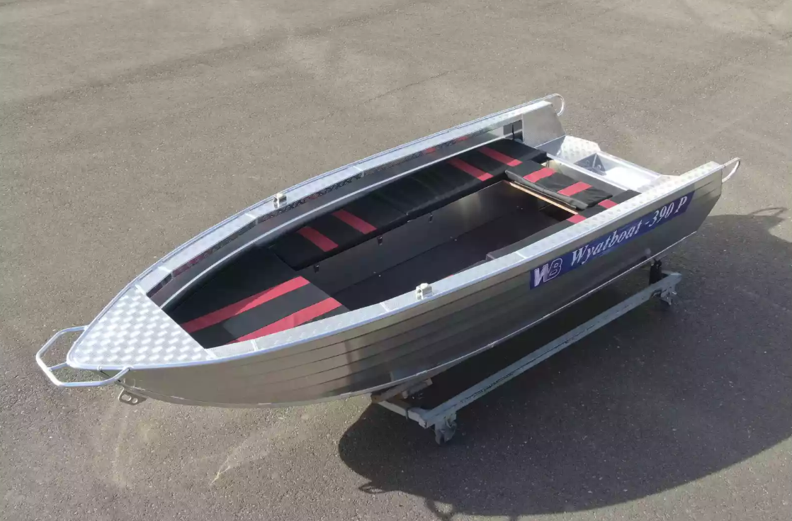 Алюминиевая лодка Wyatboat-390РМ увеличенный борт в Ельце