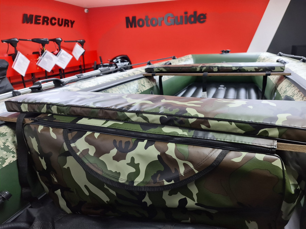 КОМПЛЕКТ МЯГКИХ НАКЛАДОК С СУМКОЙ ДЛЯ ЛОДОК 105Х20 КАМУФЛЯЖ в Ельце