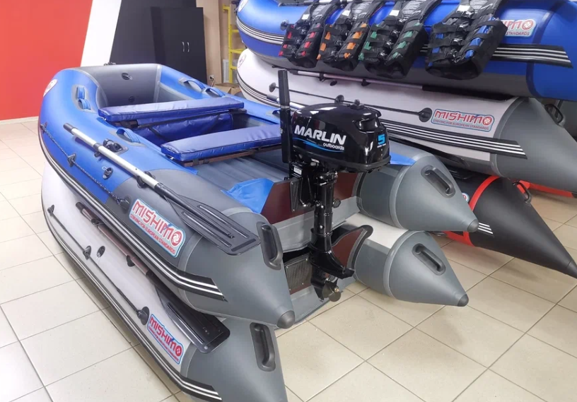 КОМПЛЕКТ ЛОДКА MISHIMO LITE 315 + МОТОР 5л.с в Ельце