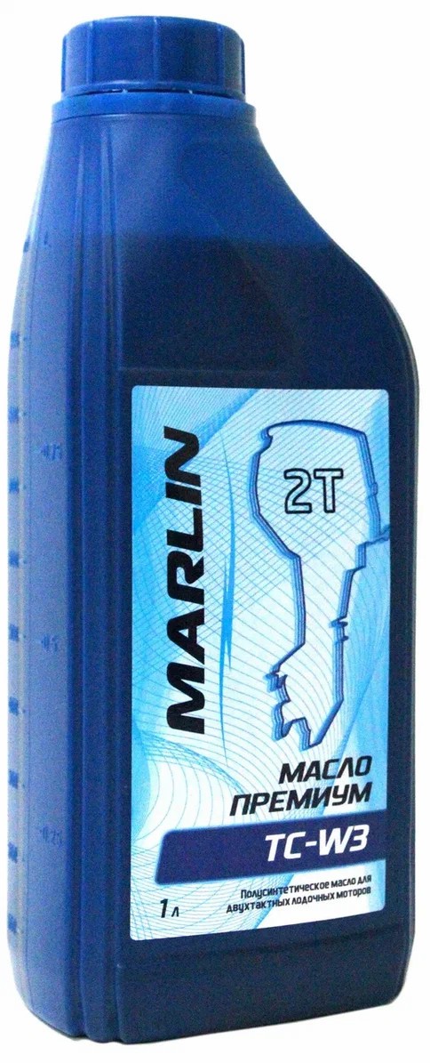 МАСЛО ПОЛУСИНТЕТИЧЕСКОЕ MARLIN ПРЕМИУМ 2Т, TC-W3, 1 ЛИТР в Ельце