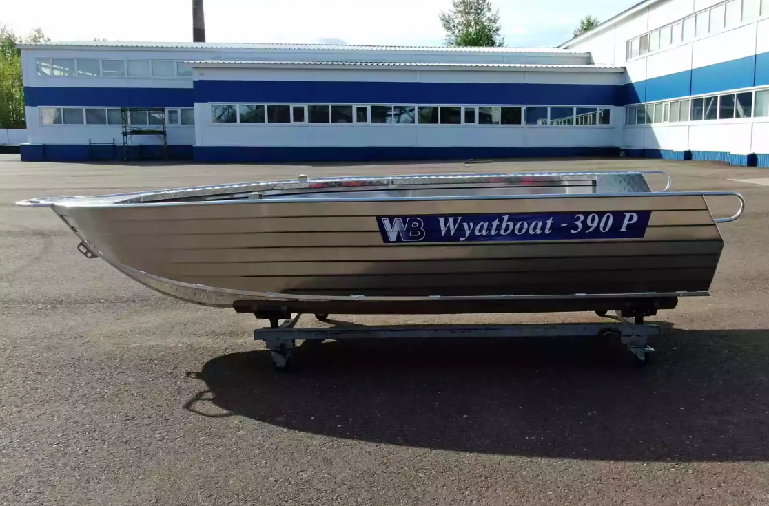 Алюминиевая лодка Wyatboat-390РМ увеличенный борт в Ельце