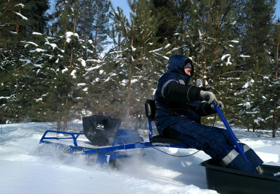 Мотобуксировщик толкач Альбатрос-XL8 с модулем. Без фары, тележки в Ельце
