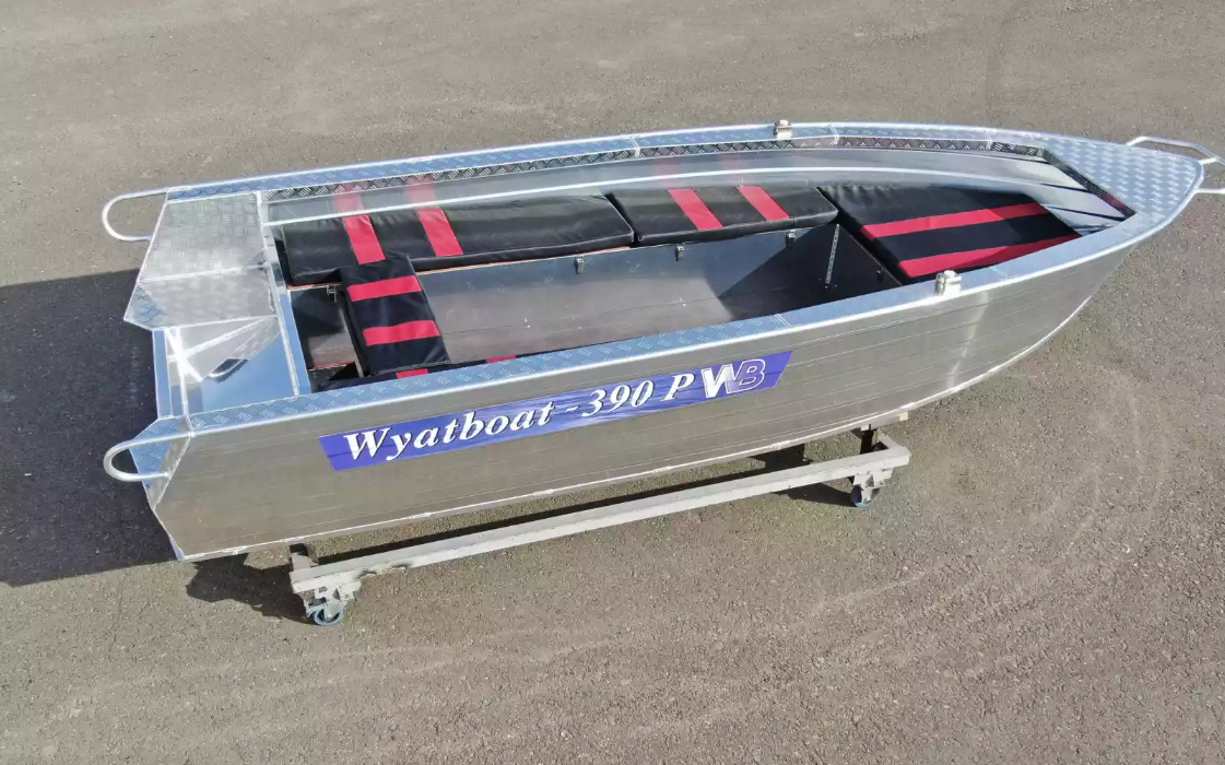 Алюминиевая лодка Wyatboat-390РМ увеличенный борт в Ельце