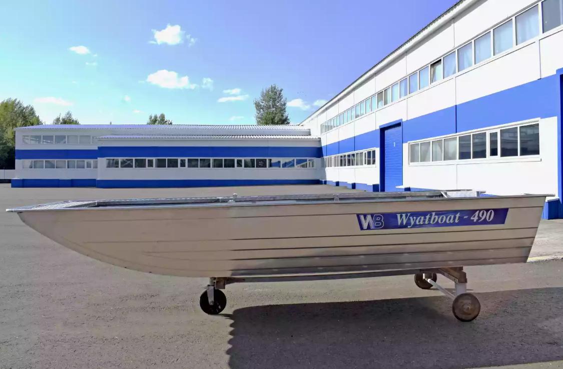 Алюминиевая лодка Wyatboat-490 Jonboat в Ельце