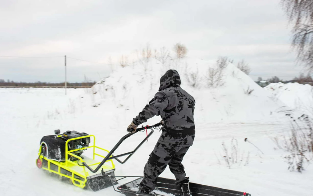 Мотобуксировщик Бурлак ХОЗЯИН-1 (капот ткань) в Ельце