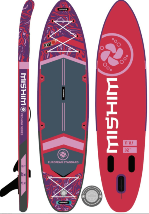 SUP (САП) Доска MISHIMO PRO-MAX Viva Magenta 10.8’ (330см) в Ельце