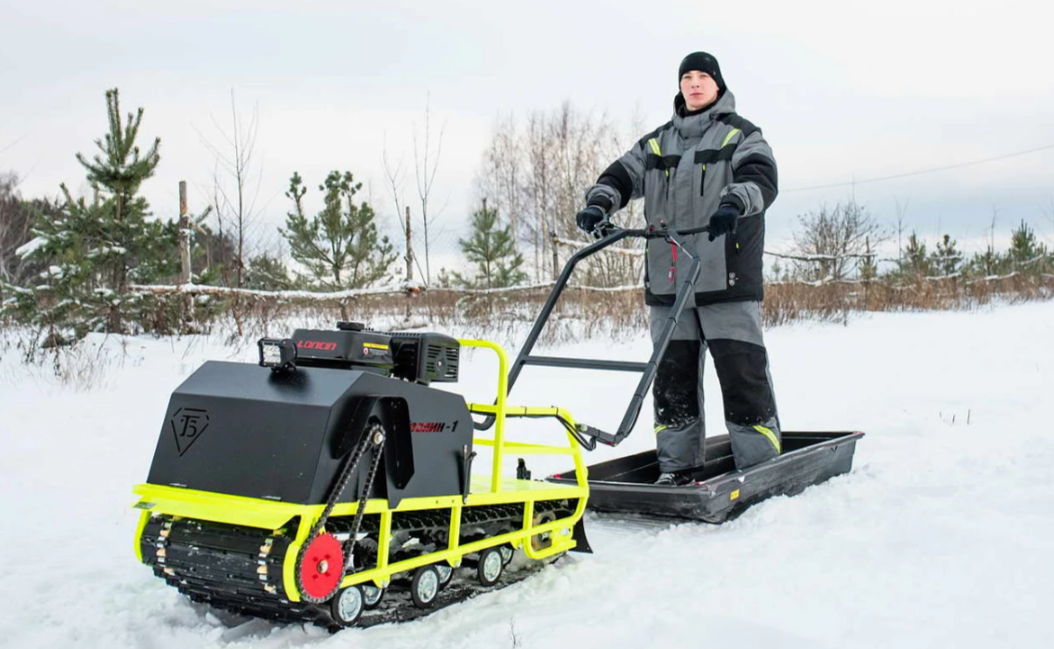 Мотобуксировщик Бурлак ХОЗЯИН-1 (капот ткань) в Ельце