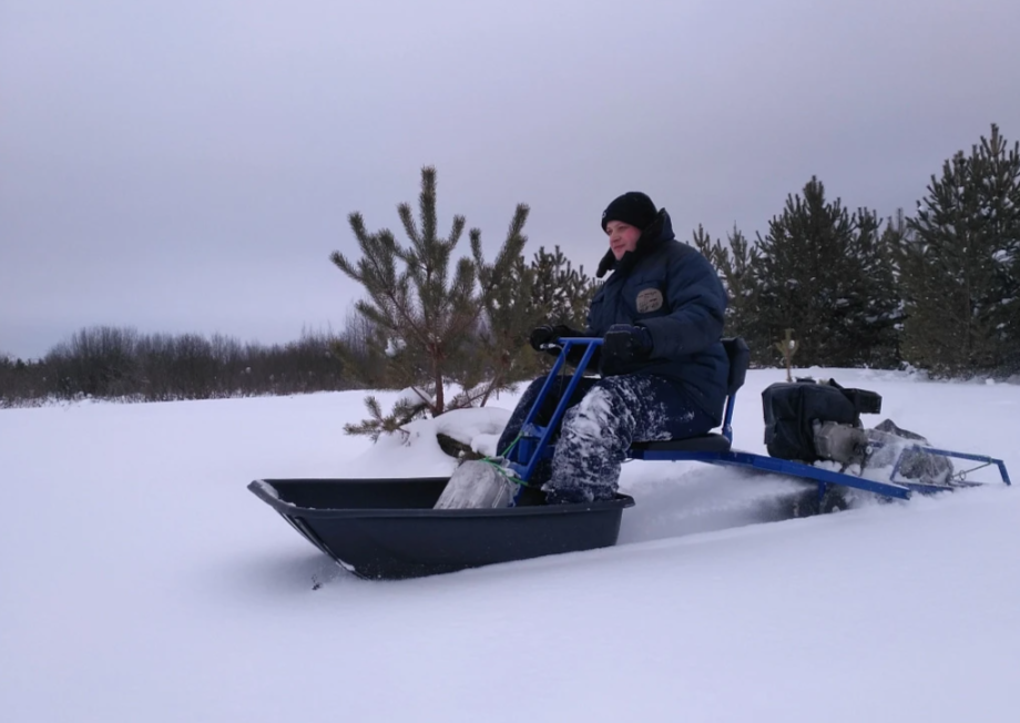 Мотобуксировщик толкач Альбатрос-XL8 с модулем. Без фары, тележки в Ельце