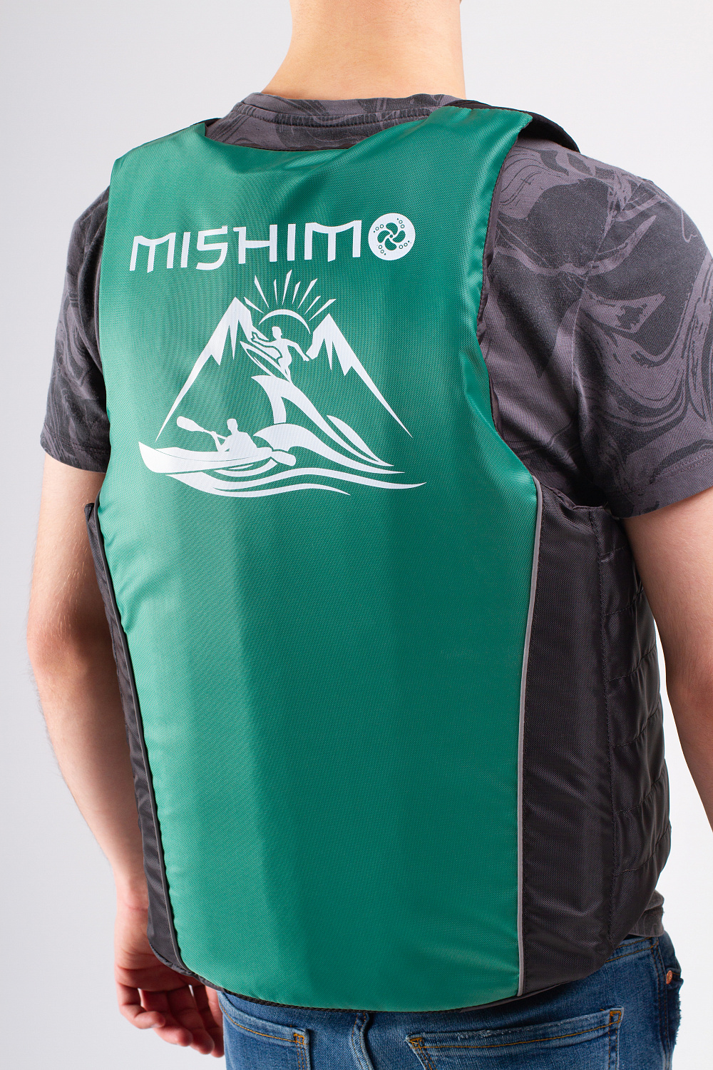 Жилет спасательный MISHIMO PRO Премиум качества Черно-зеленый в Ельце