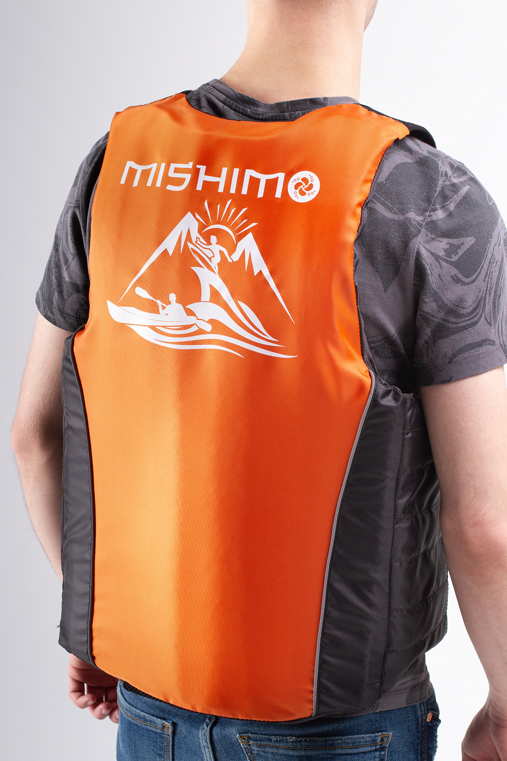 Жилет спасательный MISHIMO PRO Премиум качества Черно-оранжевый в Ельце